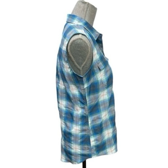 Eddie Bauer Women's Blue Plaid
Adventurer 3.0 Collection Vest Shirt size 8 - Picture 2 of 8